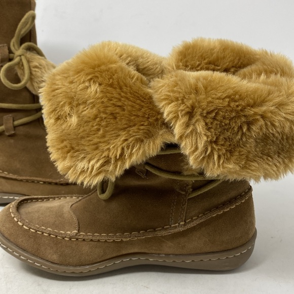 Steve Madden Iglou Suede Wrap Pom Pom Tie Boots - Picture 8 of 8